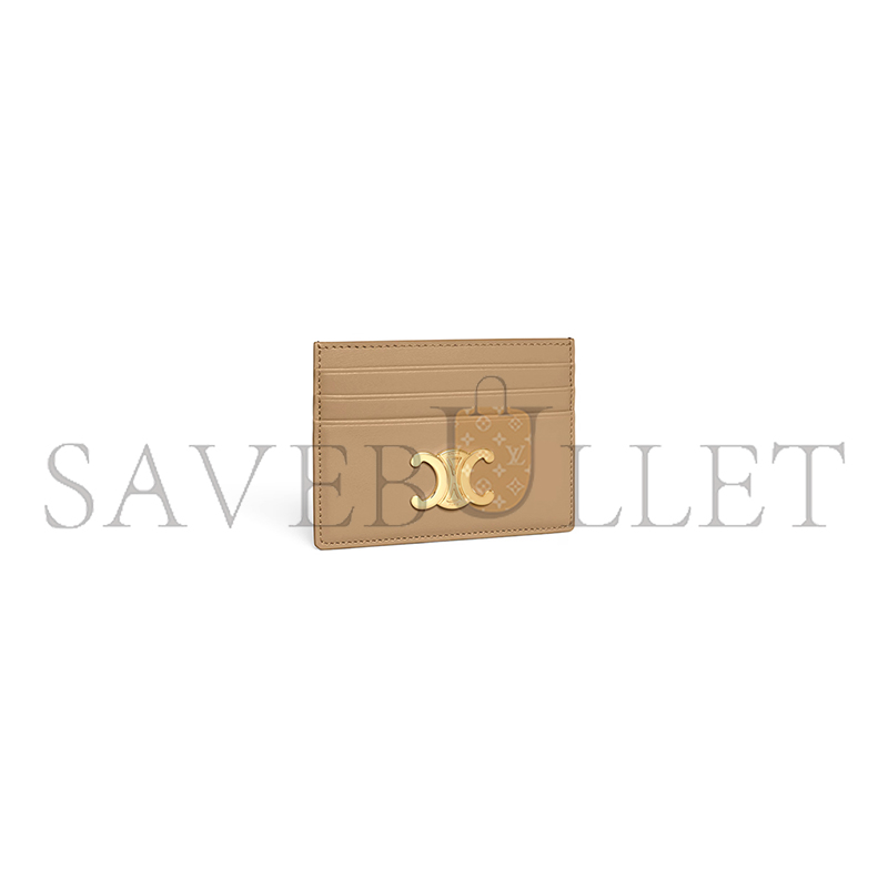 Ce1i*e card holder triomphe in shiny calfskin 10l833dpv.18ae (11*8*0.3cm)